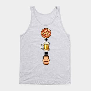 Pizza + Beer = Happy Dad Tank Top